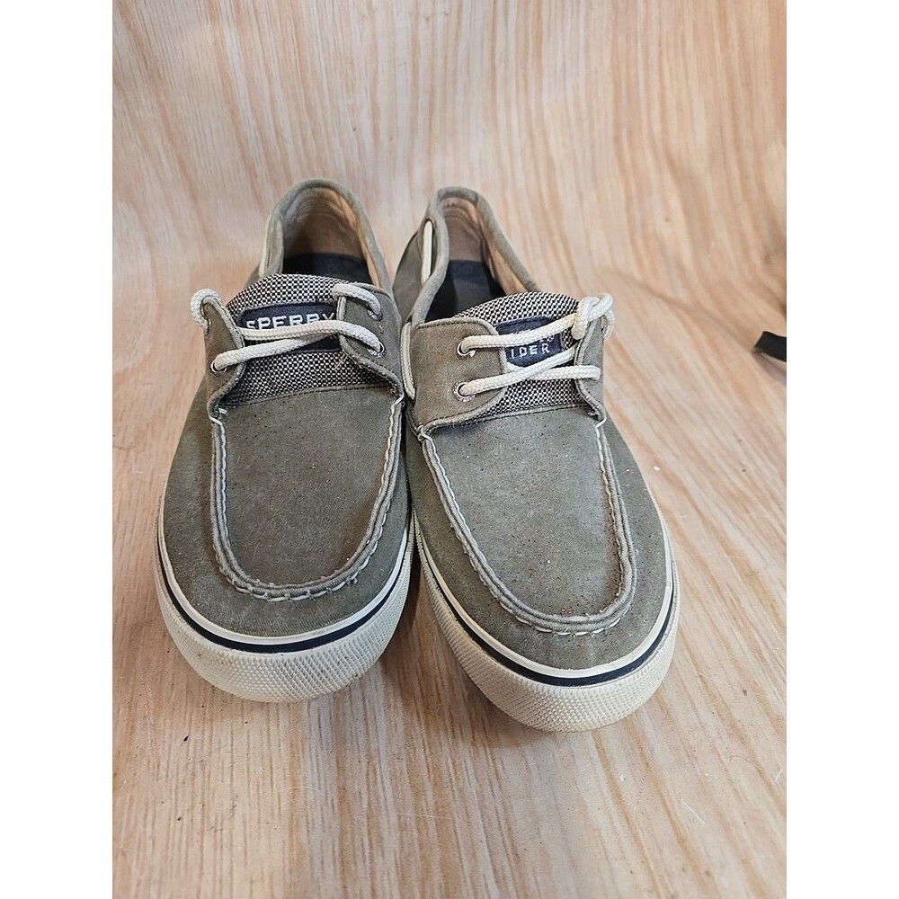 Sperry Bahama II Boat Shoe 10M USED GREY